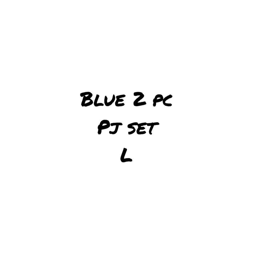 SOLD-Blue / Periwinkle 2 PJ PJ Set - Size L